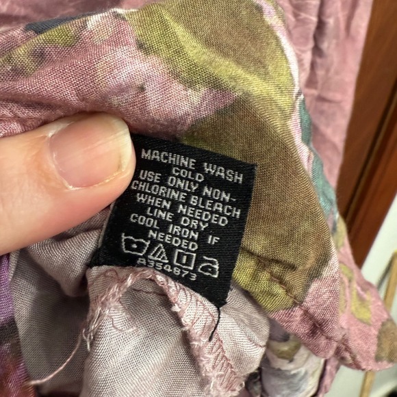 Tolani Collection Floral Print Blouse Women's Size L Long Sleeve - Picture 6 of 8